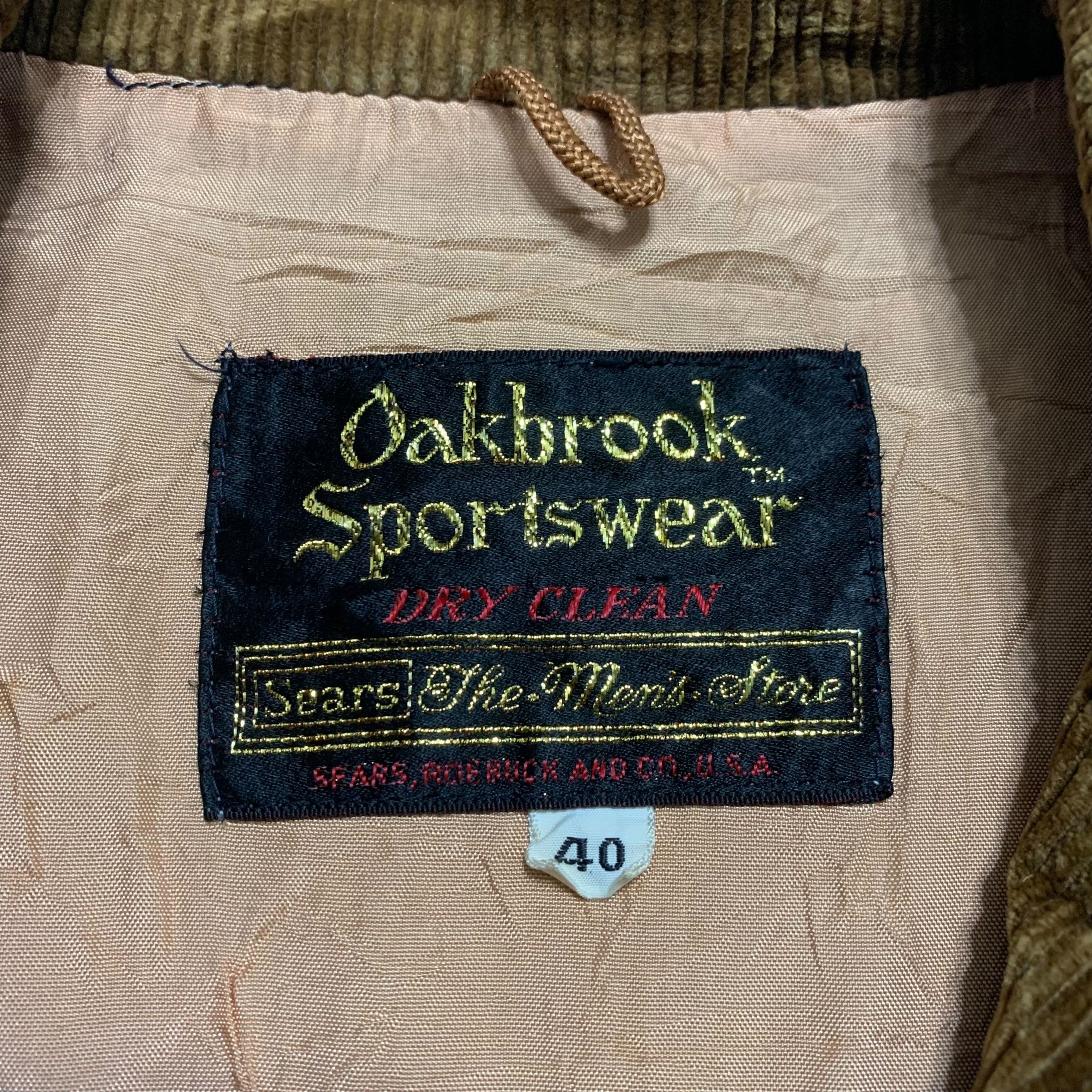 Sears Vintage 60s Sears Oakbrook Sportwear Corduroy Coat Size US M / EU 48-50 / 2 - 4 Thumbnail