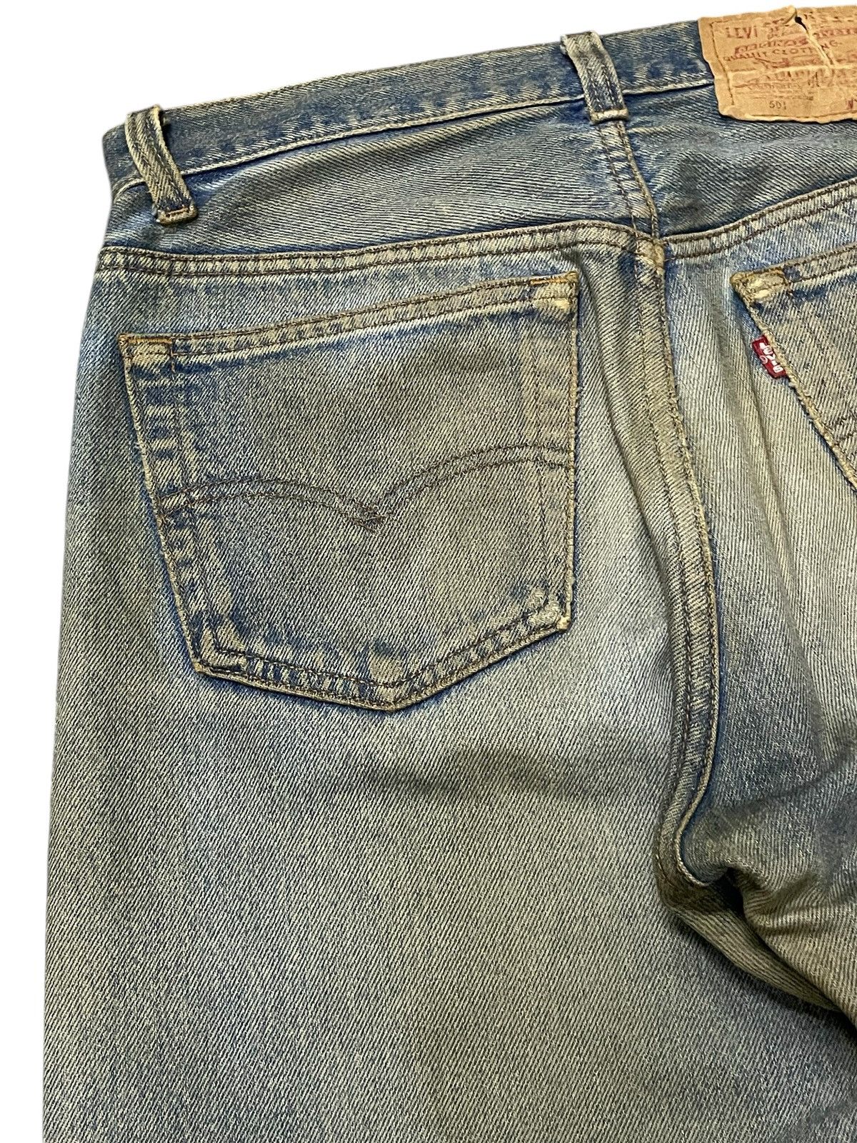 Edwin × Levi's × Vintage Vintage Levis 501 Dirty Vintage Mud Wash Jeans Size US 32 / EU 48 - 15 Thumbnail