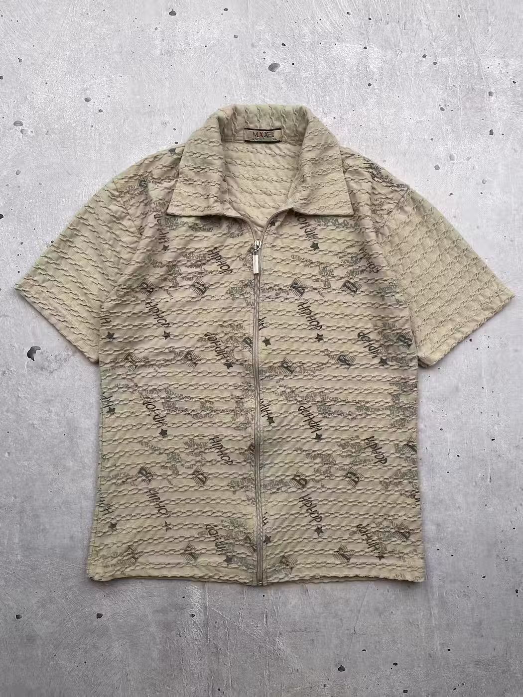 Japanese Brand × Vintage Vintage Full Zipped Polo Tee Size US S / EU 44-46 / 1 - 1 Thumbnail