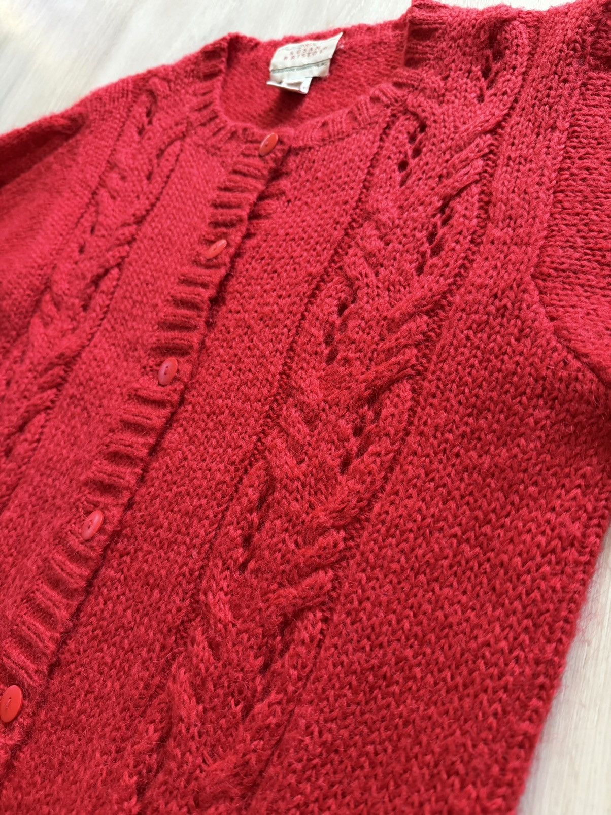 Vintage Vintage Susan Bristol Cardigan Sweater Cable Fisherman Sz S Size S / US 4 / IT 40 - 4 Thumbnail