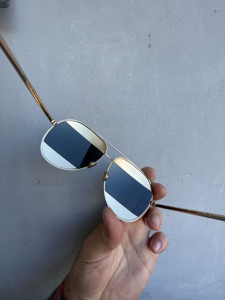 Christian Dior Monsieur Christian Dior Aviator Split Sunglasses Size ONE SIZE - 3 Thumbnail