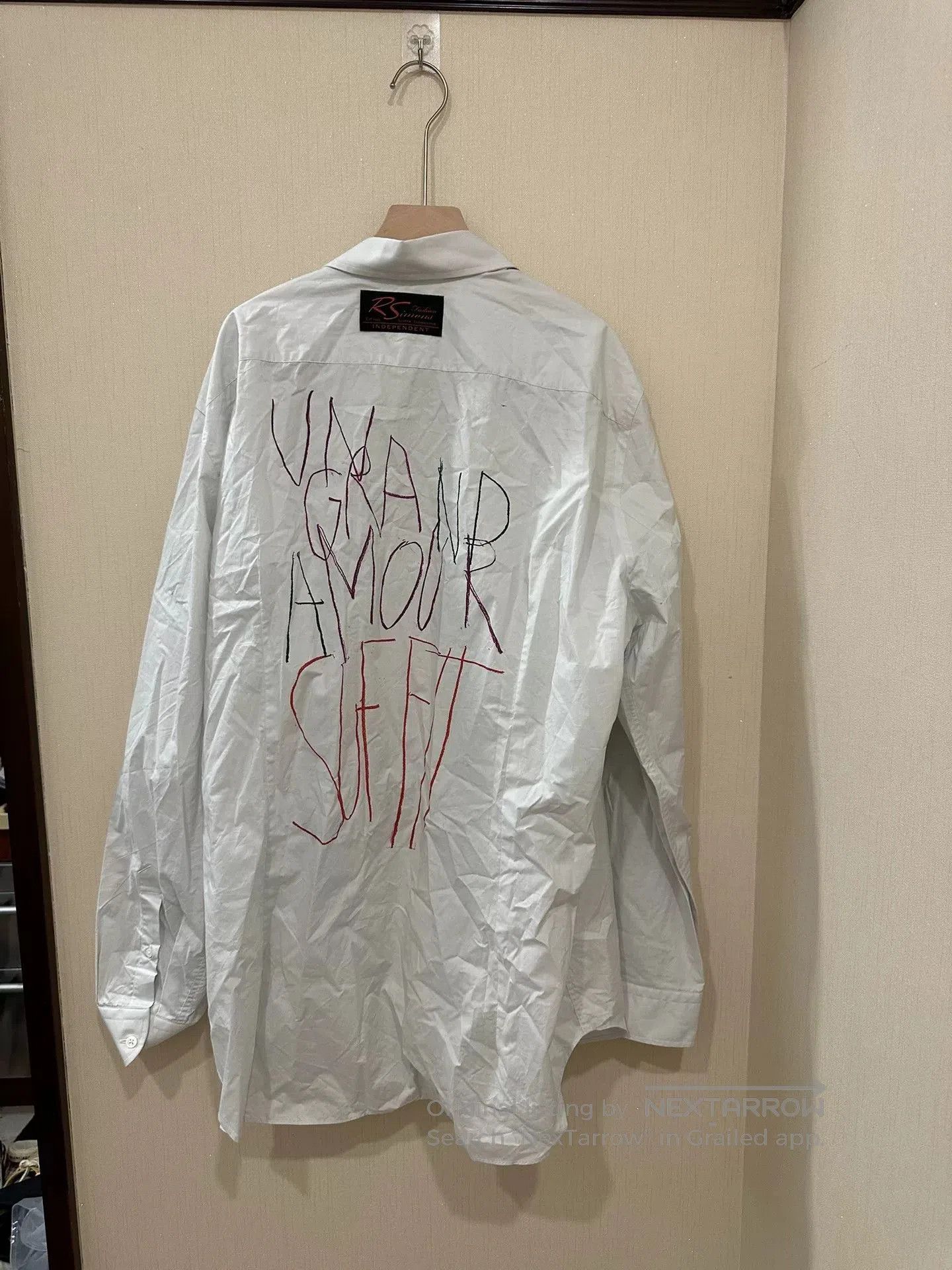 Raf Simons Raf Simons Graffiti White Shirt. Size US M / EU 48-50 / 2 - 2 Thumbnail