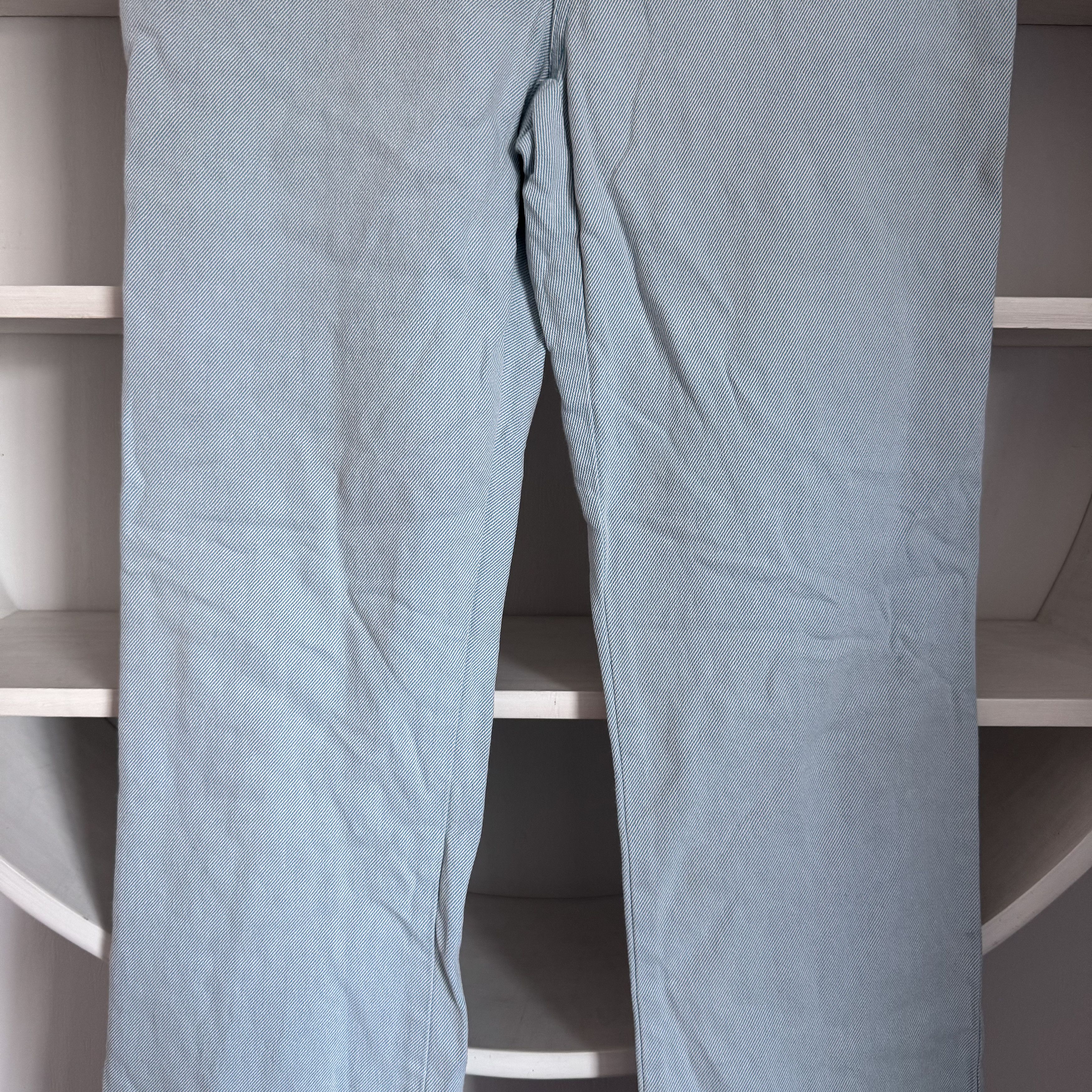 Moschino Vintage MOSCHINO Jeans Logo Blue Light Wide Jeans Size 28" / US 6 / IT 42 - 5 Thumbnail
