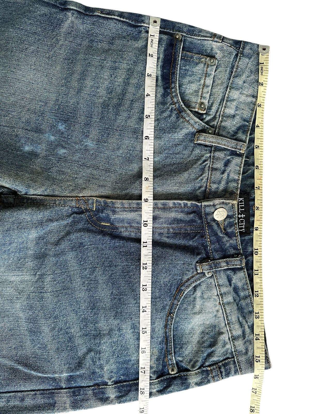 Hysteric Glamour ARCHIVE KILL CITY CRAZY SICK WASHED DENIM JEANS Size US 30 / EU 46 - 12 Thumbnail