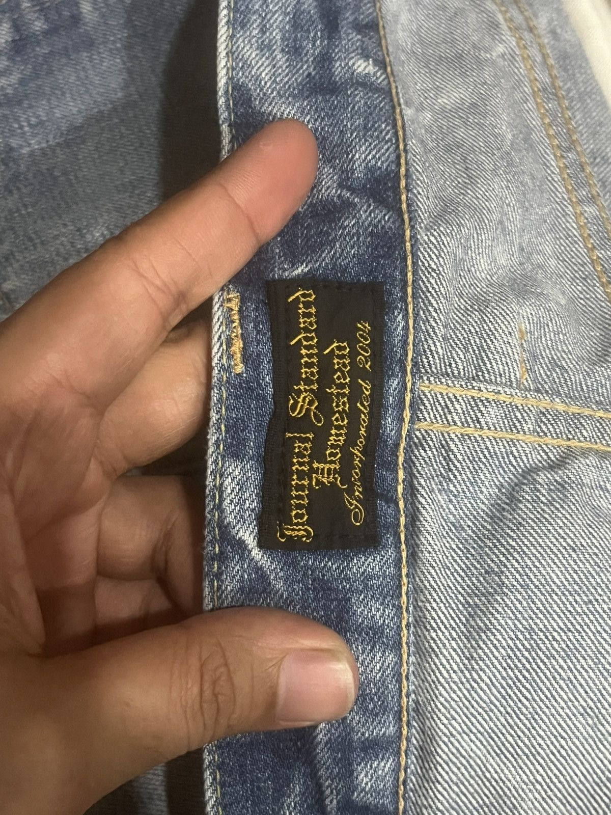 Vintage Journal Standard Homestead Blue Faded Distress Selvedge Jean Size US 32 / EU 48 - 20 Thumbnail
