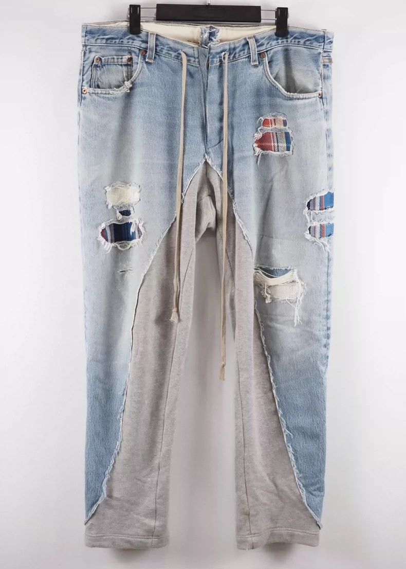Greg Lauren Greg Lauren size5 Splicing jeans Size US 42 / EU 58 - 1 Thumbnail