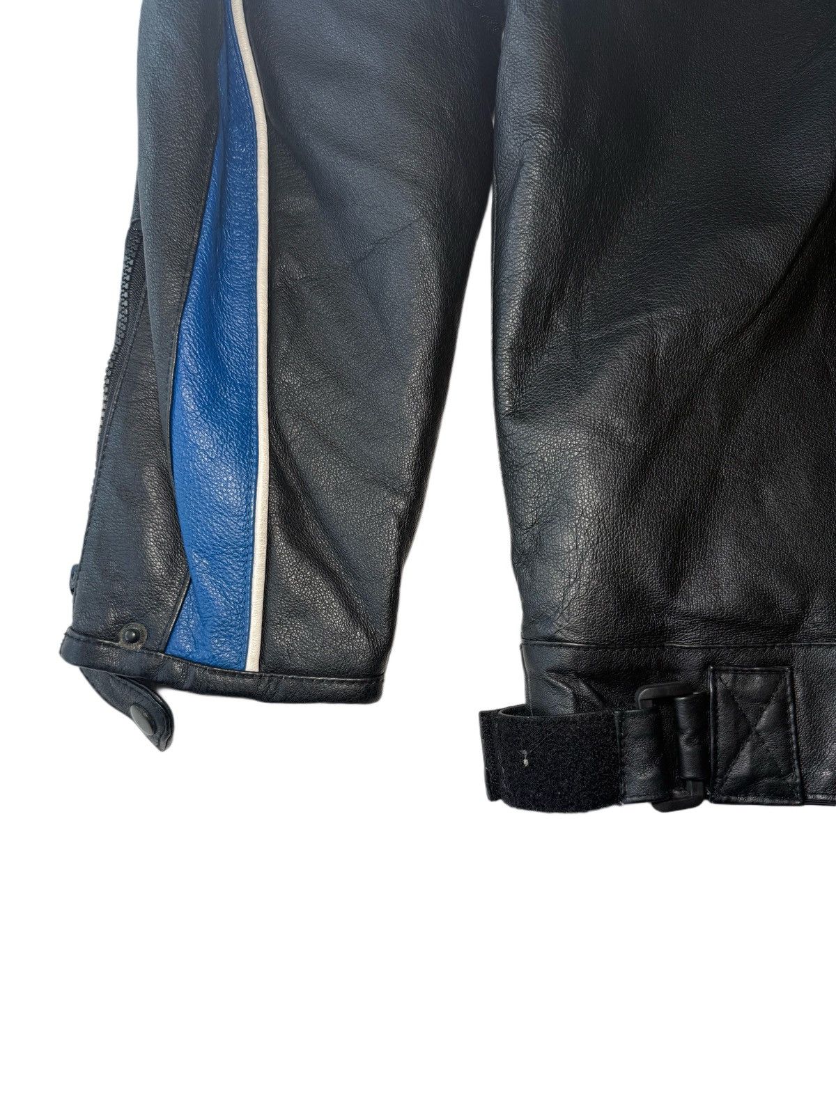 Other Vintage Miller Lite Black and Blue Leather Racing Jacket Size US L / EU 52-54 / 3 - 6 Thumbnail
