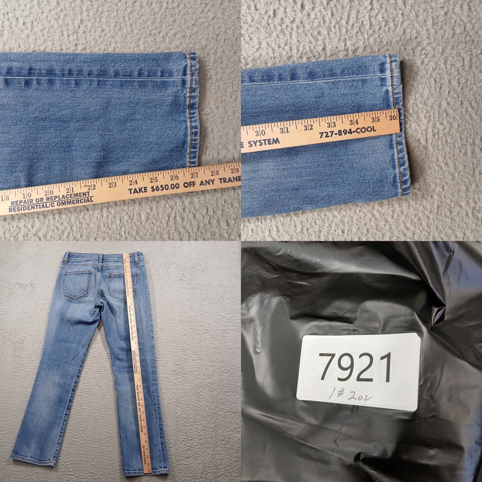Talbots VINTAGE? No. Talbots Heritage Straight Leg Jeans Women Size 4 Blue Denim Stretch EUC Size 27" / US 4 / IT 40 - 9 Thumbnail