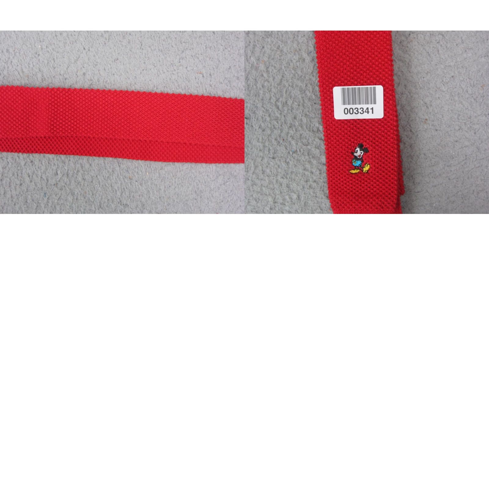 Disney VINTAGE Disney Mickey Mouse Knit Tie Mens Red Short One Size Tie Approval: Handmade? No (but keep exact title) Size ONE SIZE - 8 Thumbnail