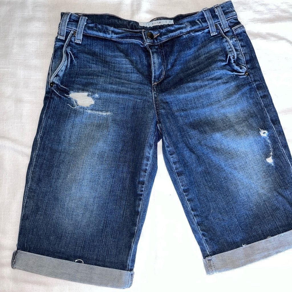 Joe's Joe's Jeans Distressed Bermuda Shorts! Size 27" / US 4 / IT 40 - 1 Thumbnail