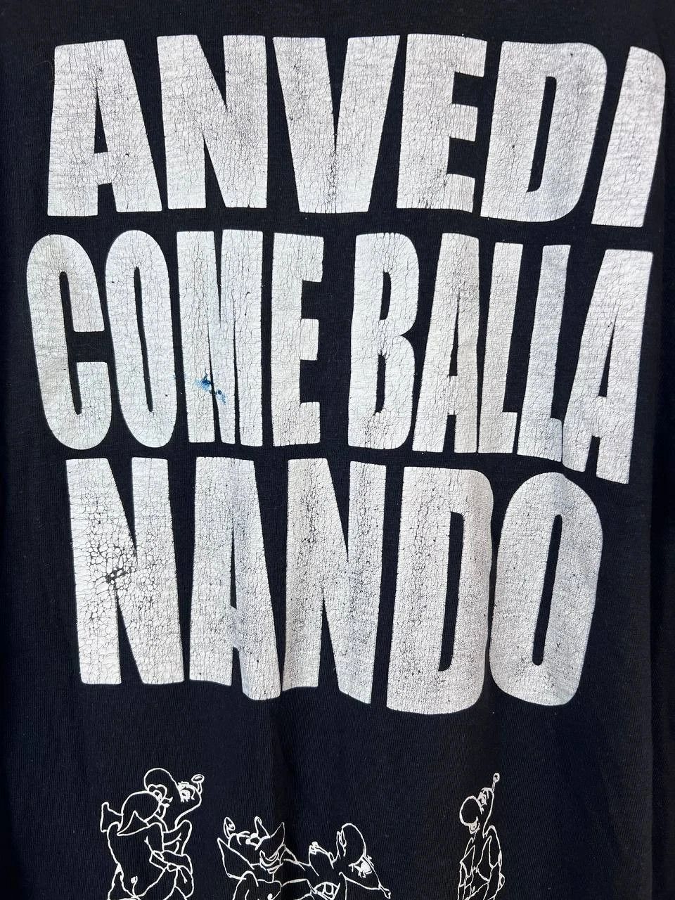 Other ANVEDI COME BALLA NANDO Graphic T-Shirt Black Vintage Sz XL Size US XL / EU 56 / 4 - 2 Thumbnail