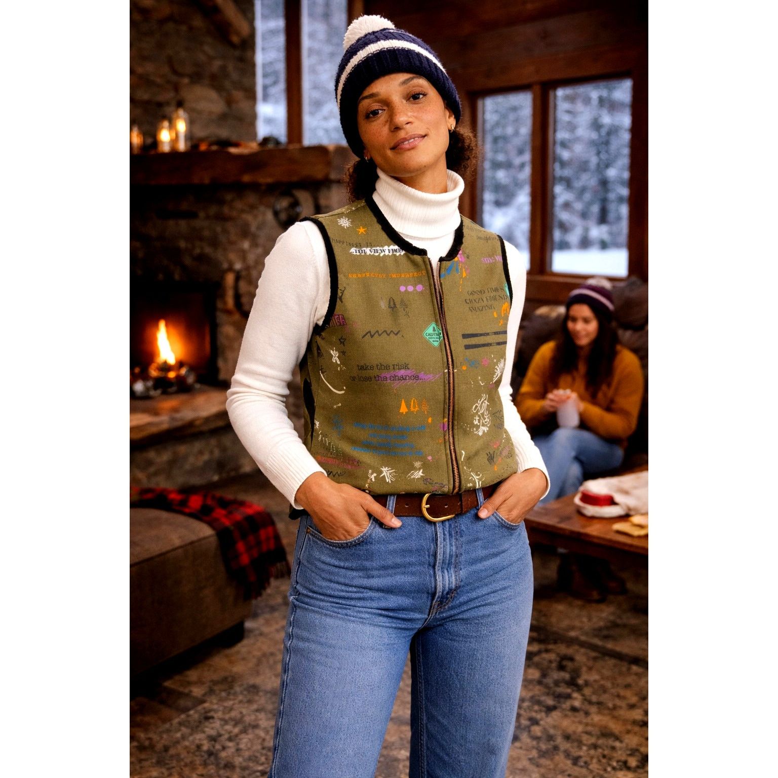 Free People Free People Vilagallo Naomi Apres Ski Reversible Vest Size M Size M / US 6-8 / IT 42-44 - 1 Thumbnail