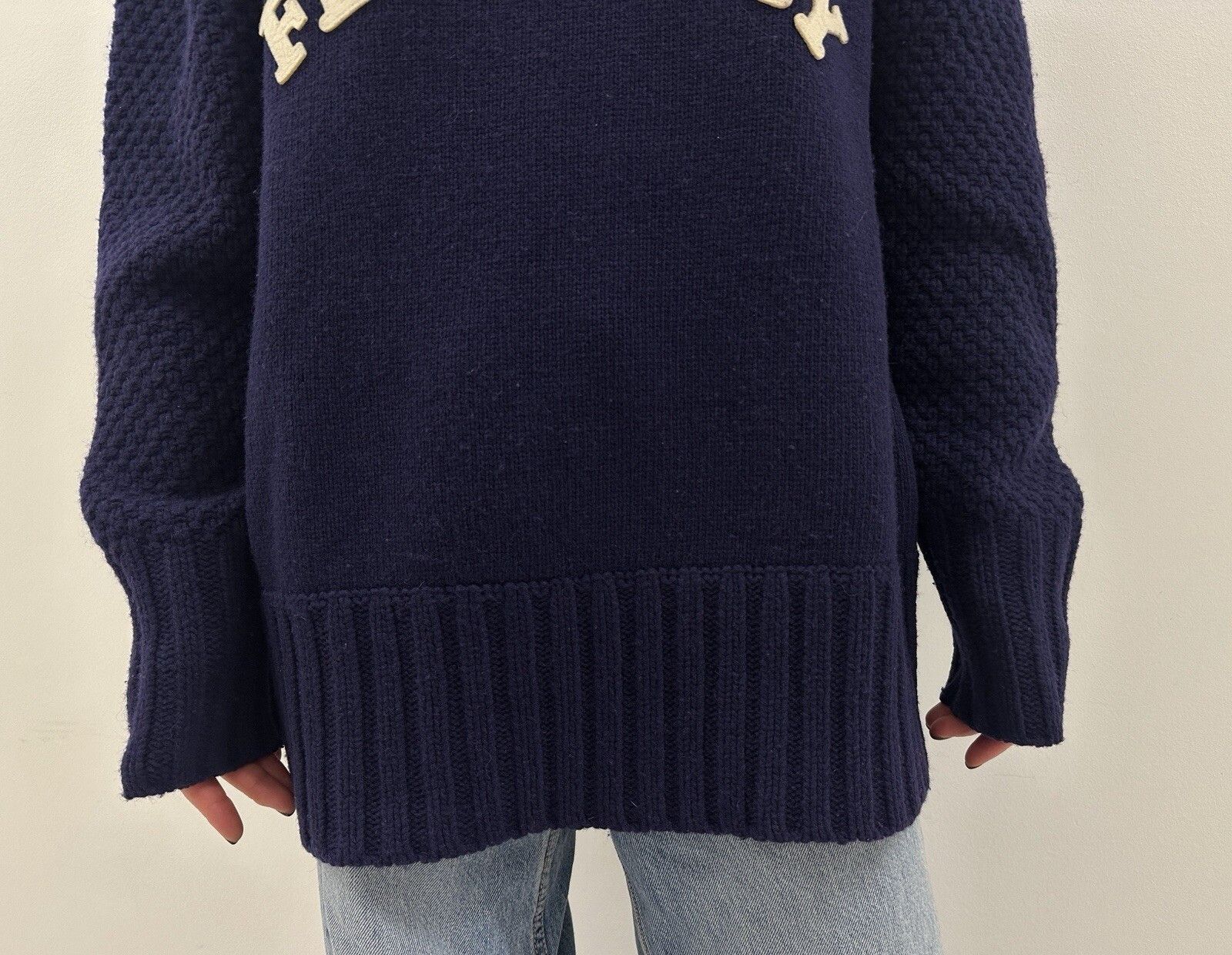 Han Kjobenhavn Han Kjobenhavn Flag Day Womens Wool Knit Sweater Blue Size XL / US 12-14 / IT 48-50 - 8 Thumbnail