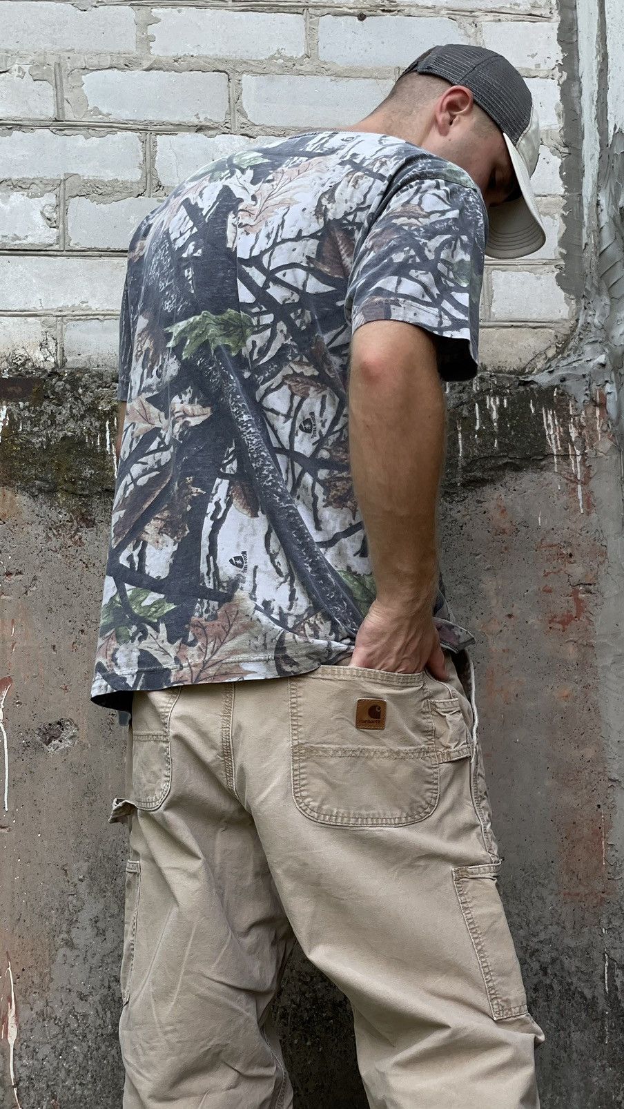 Carhartt × Vintage Vintage Carhartt Distressed Faded Crazy Pants Very Rare Size US 36 / EU 52 - 1 Thumbnail