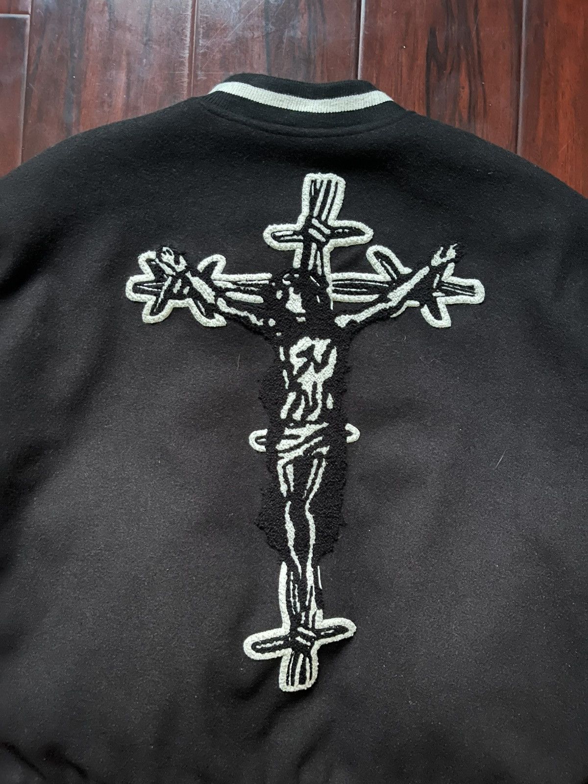 Seventh Heaven Seventh Heaven 2023 Barbed Wire Cross Varsity Jacket SZ XL Size US XL / EU 56 / 4 - 9 Thumbnail