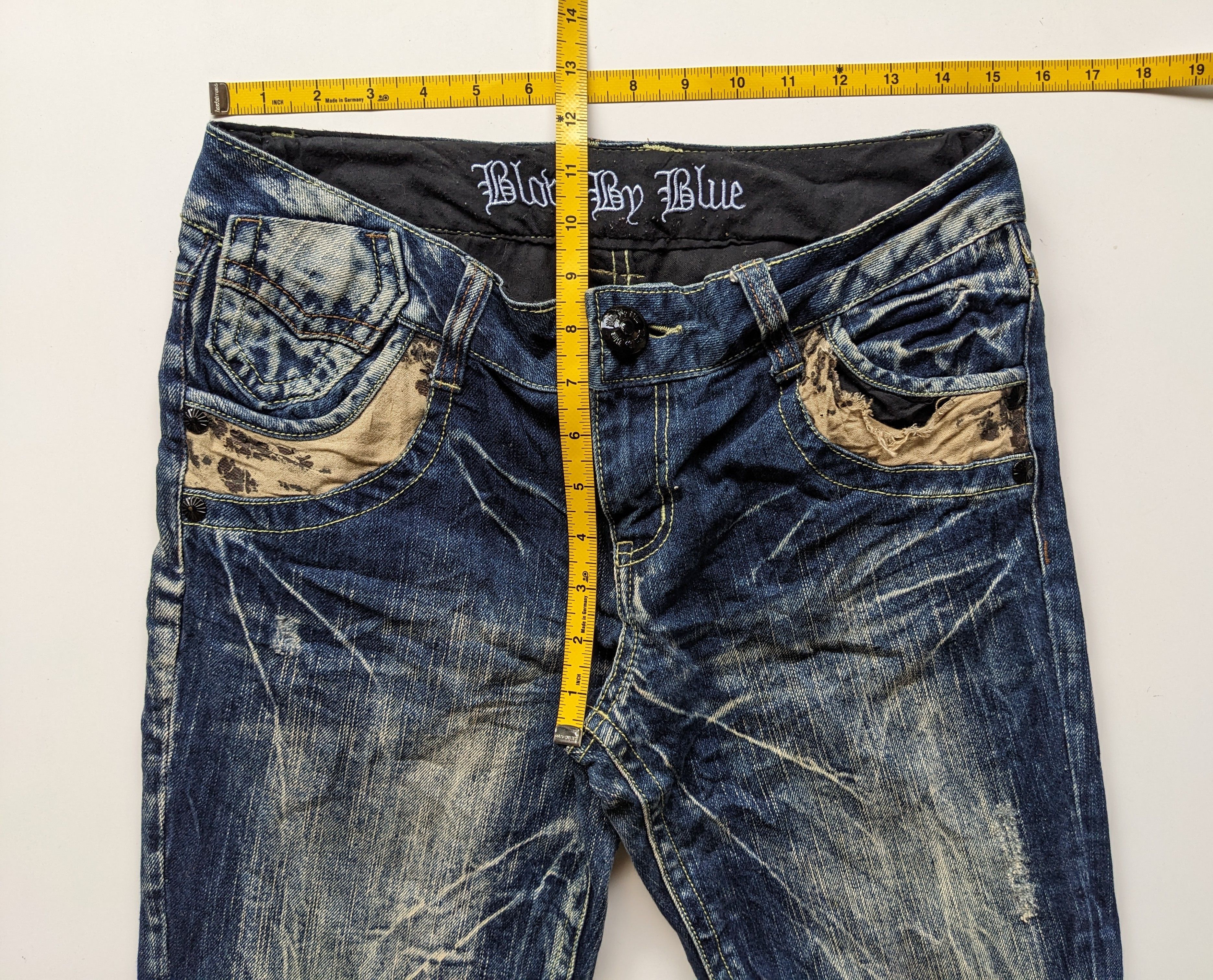 Japanese Brand × Jean Blow by Blue slim tapered faded jeans Size US 30 / EU 46 - 6 Thumbnail
