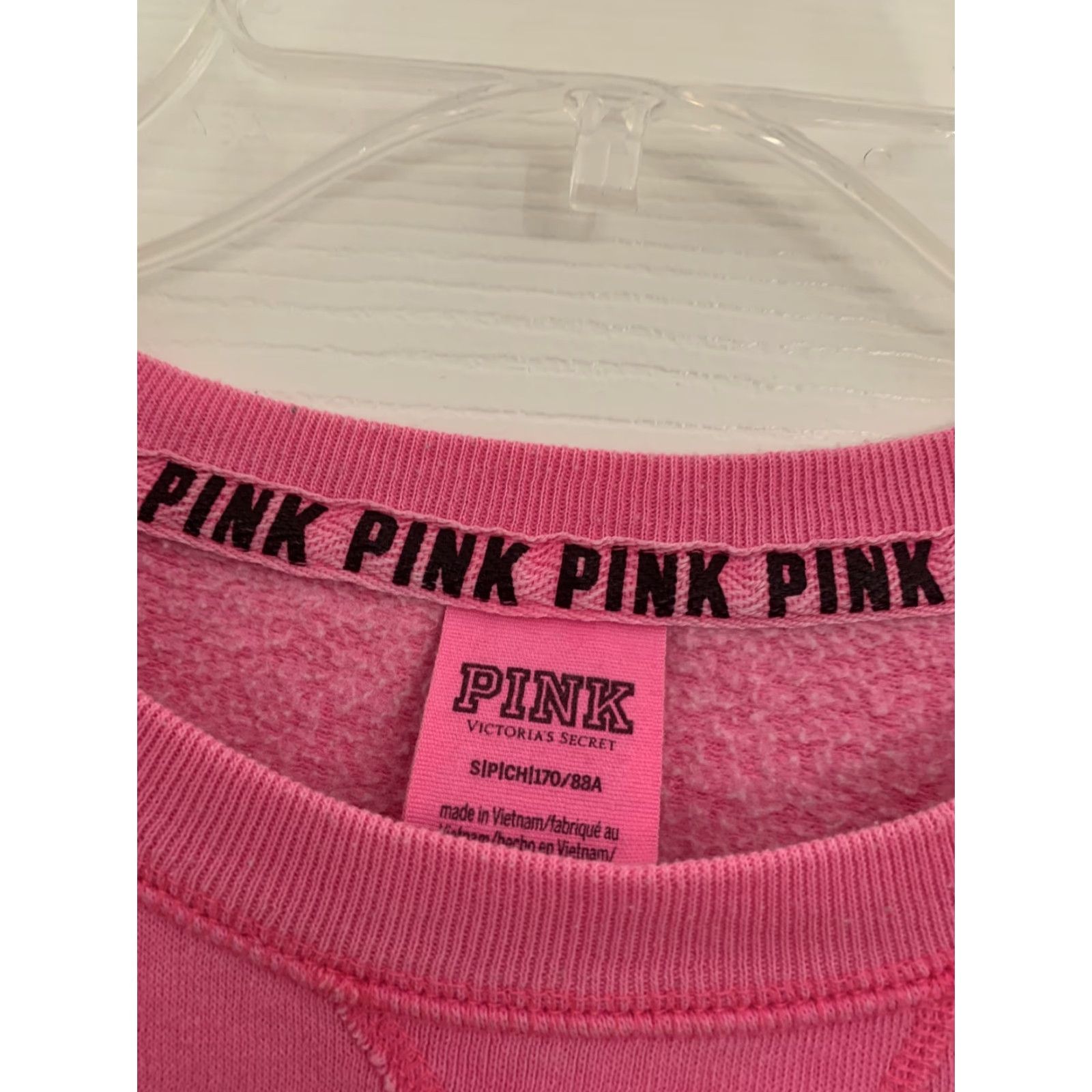 Pinko VINTAGE Victoria Secret PINK Pink Long Sleeve T-Shirt Women’s Small S Pink Womens Shirt Long Sleeve Size S / US 4 / IT 40 - 3 Thumbnail