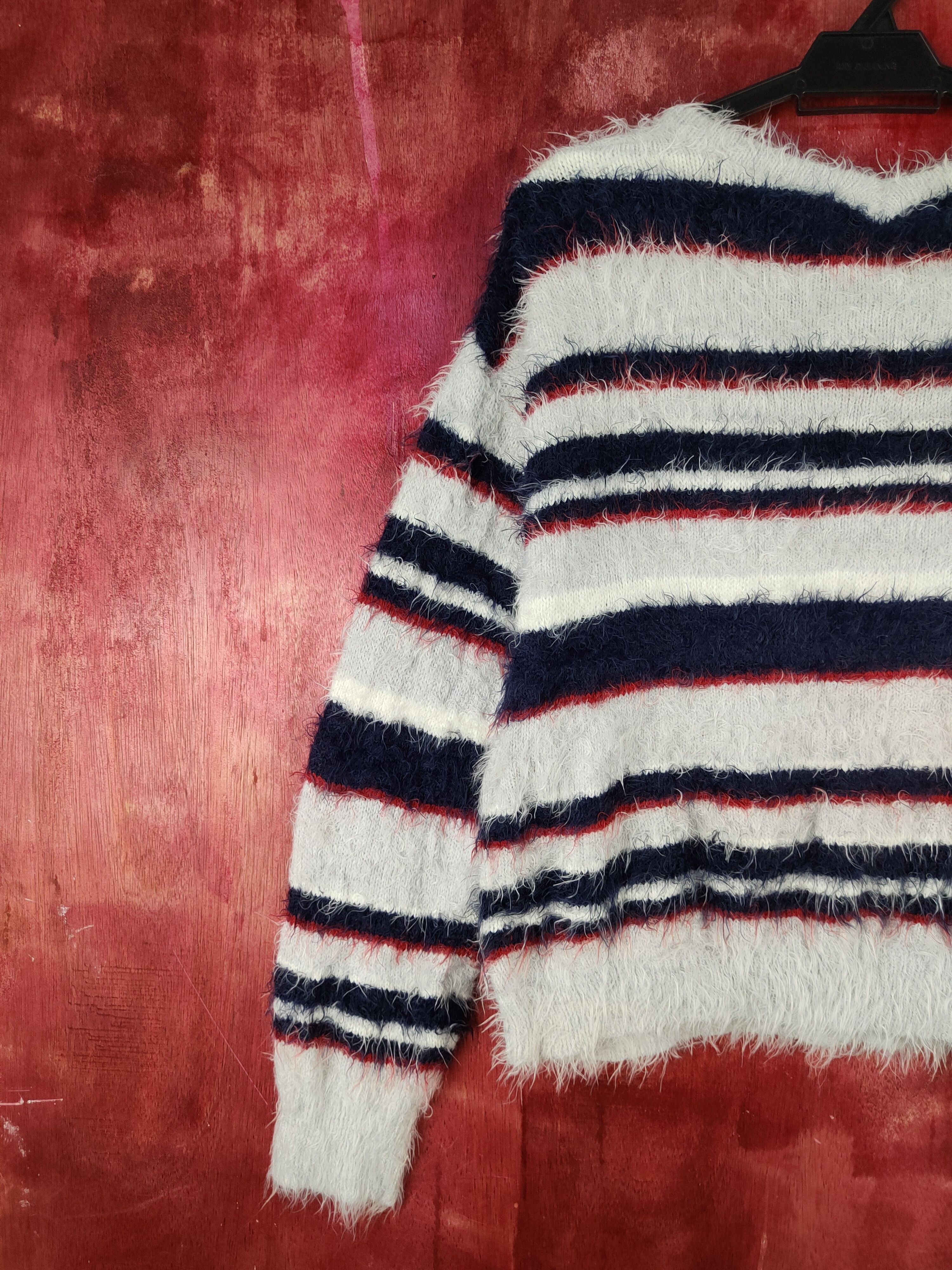 Vintage Holiday Holic Silver Fur Mohair Knitwear Cardigan #S2088 Size M / US 6-8 / IT 42-44 - 8 Thumbnail
