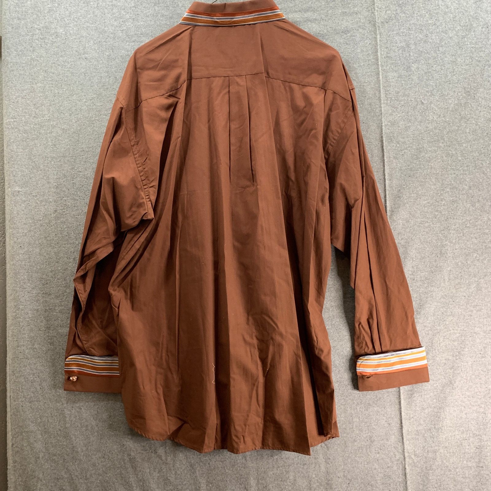 Other Kani Gold Button Up Brown Shirt Adult Extra Large Shirt Mens Size US XL / EU 56 / 4 - 2 Thumbnail