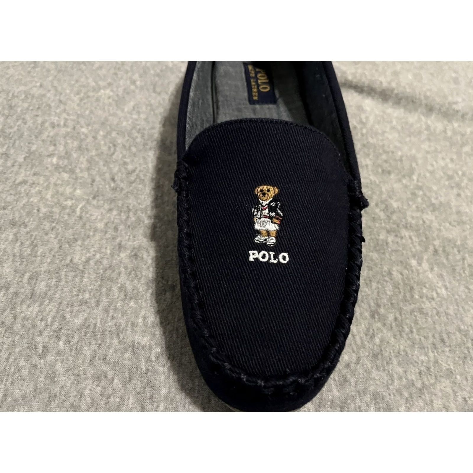 Polo Ralph Lauren Polo Ralph Lauren Slipper Moccasin Bear Declan Navy Blue Women 11 Shoes Slip On Size ONE SIZE - 5 Thumbnail