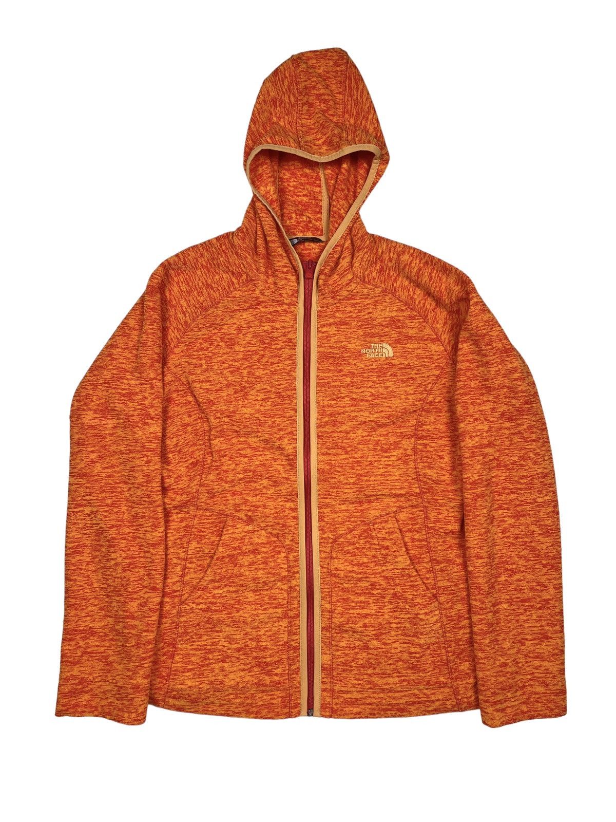 Vintage Style The North Face Hooded Zip Fleece Jacket 🍊