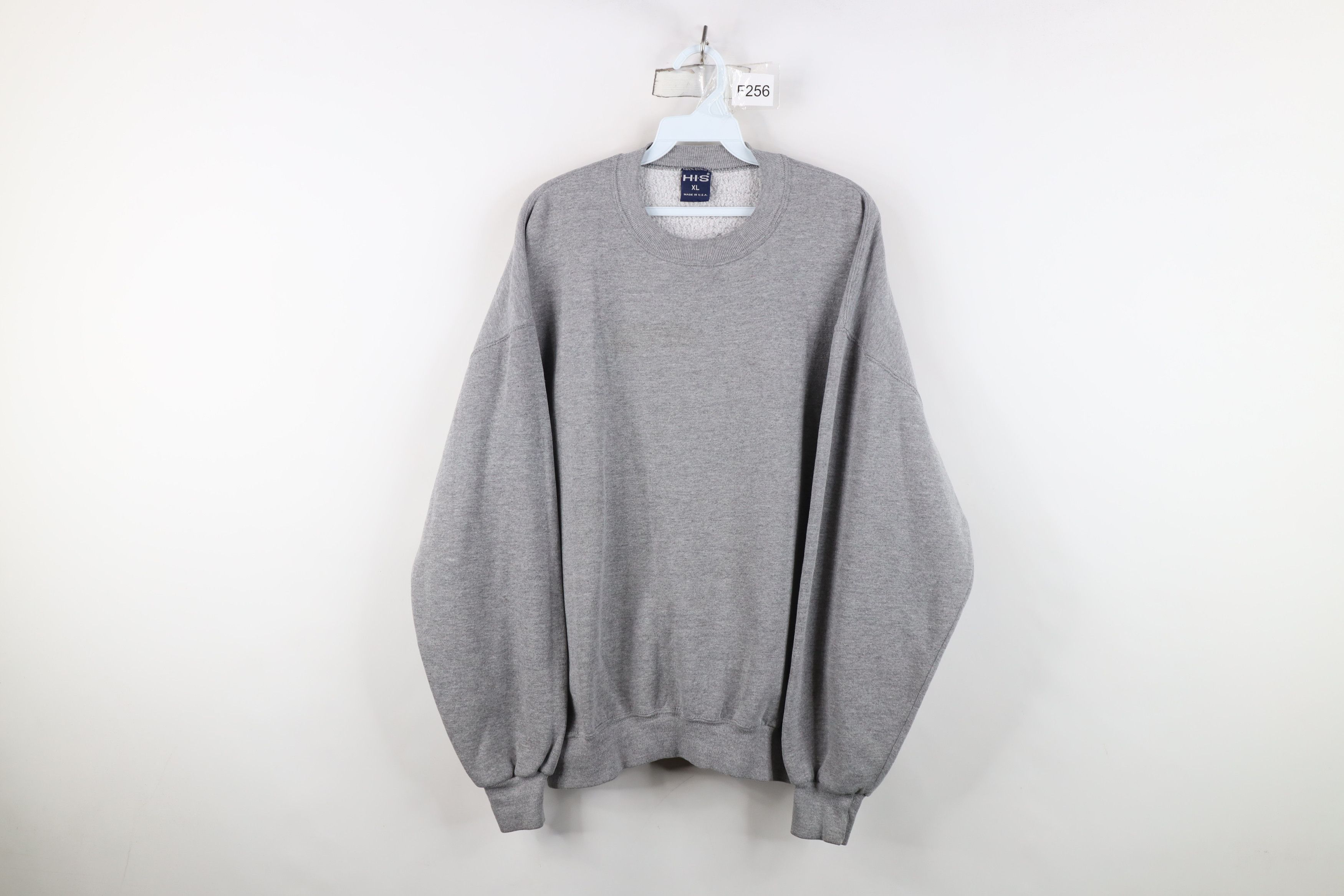 Vintage Vintage 90s Streetwear Crewneck Sweatshirt Gray USA Size US XL / EU 56 / 4 - 1 Thumbnail