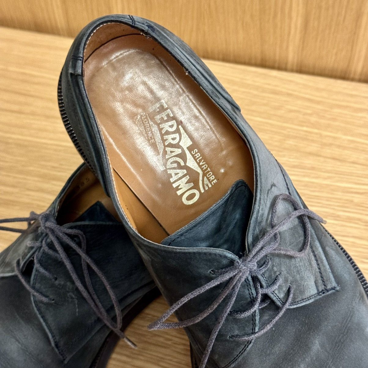 Salvatore Ferragamo Salvatore Ferragamo Teal Blue Suede Oxfords, Size US 11 Size US 11 / EU 44 - 7 Thumbnail