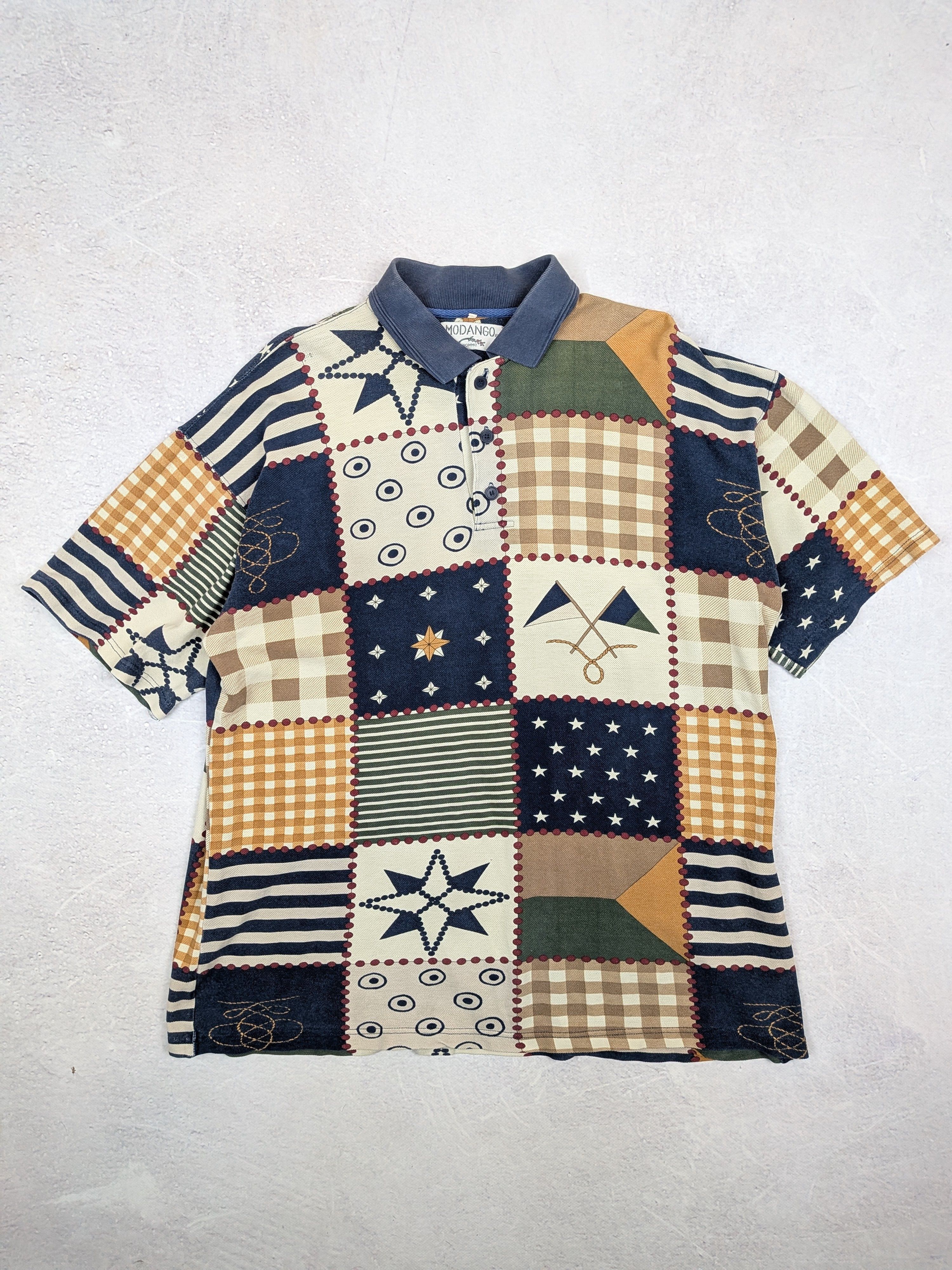 Other Modango Homme Vintage 90s All Over Print Polo Shirt Size L Size US L / EU 52-54 / 3 - 1 Thumbnail