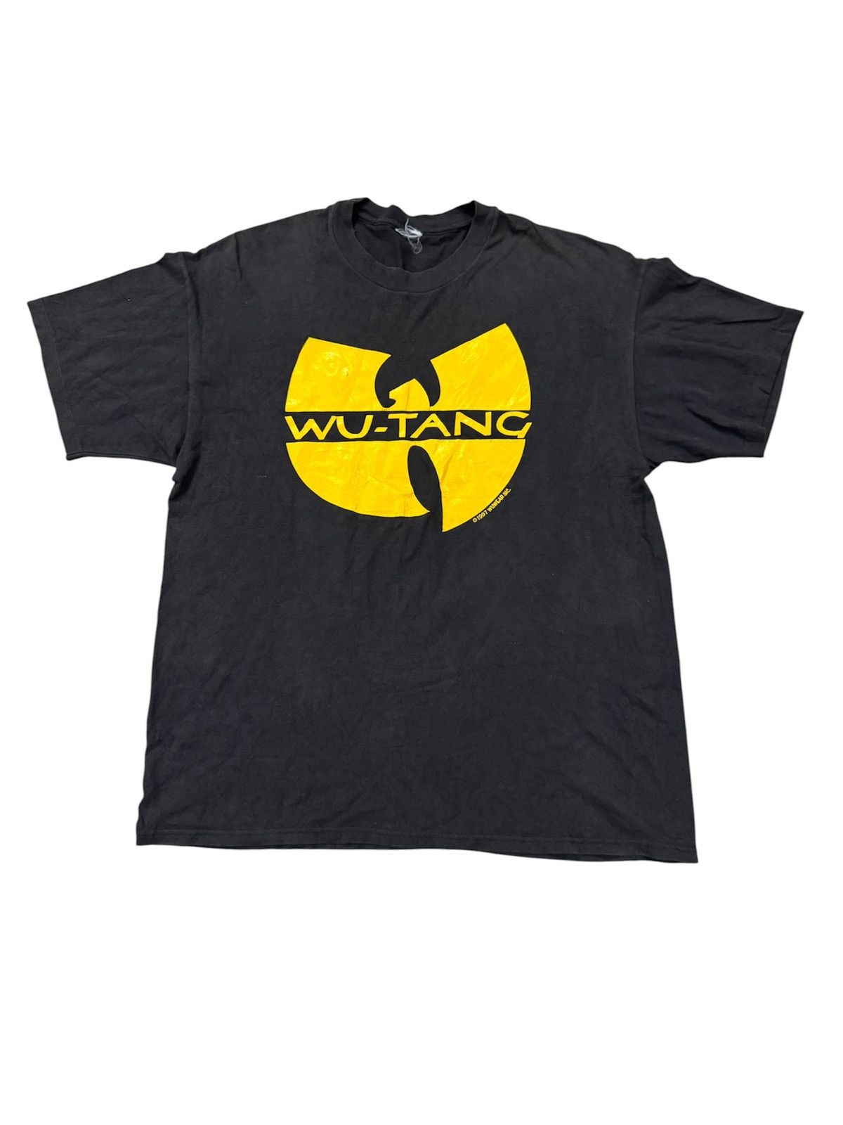 Vintage vintage 1997 Wu-Wear Wu-Tang Clan logo hip-hop group t-shirt Size US XL / EU 56 / 4 - 1 Thumbnail