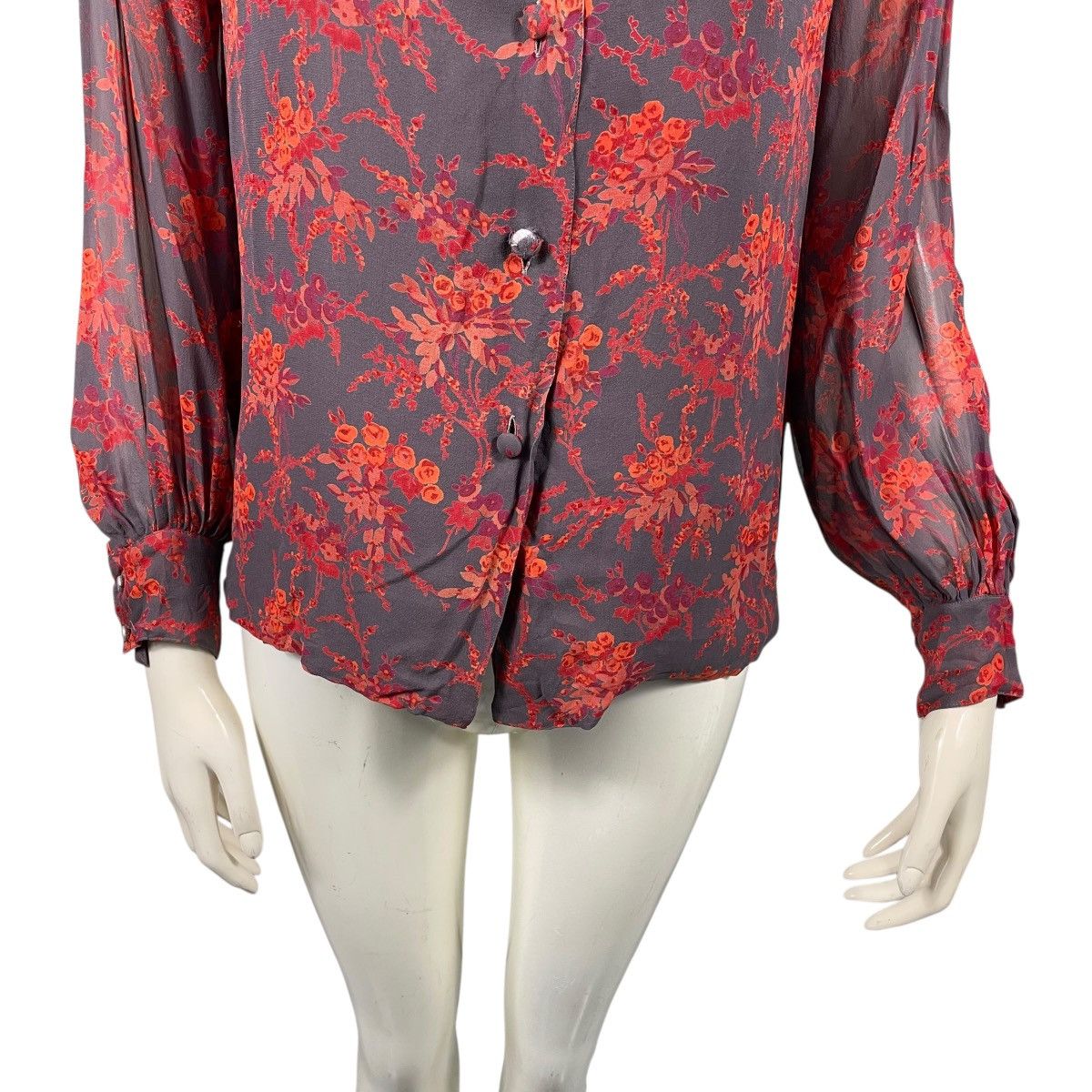 Christian Dior Monsieur Christian Dior Flower Design Shirt Blouse Size M / US 6-8 / IT 42-44 - 5 Thumbnail