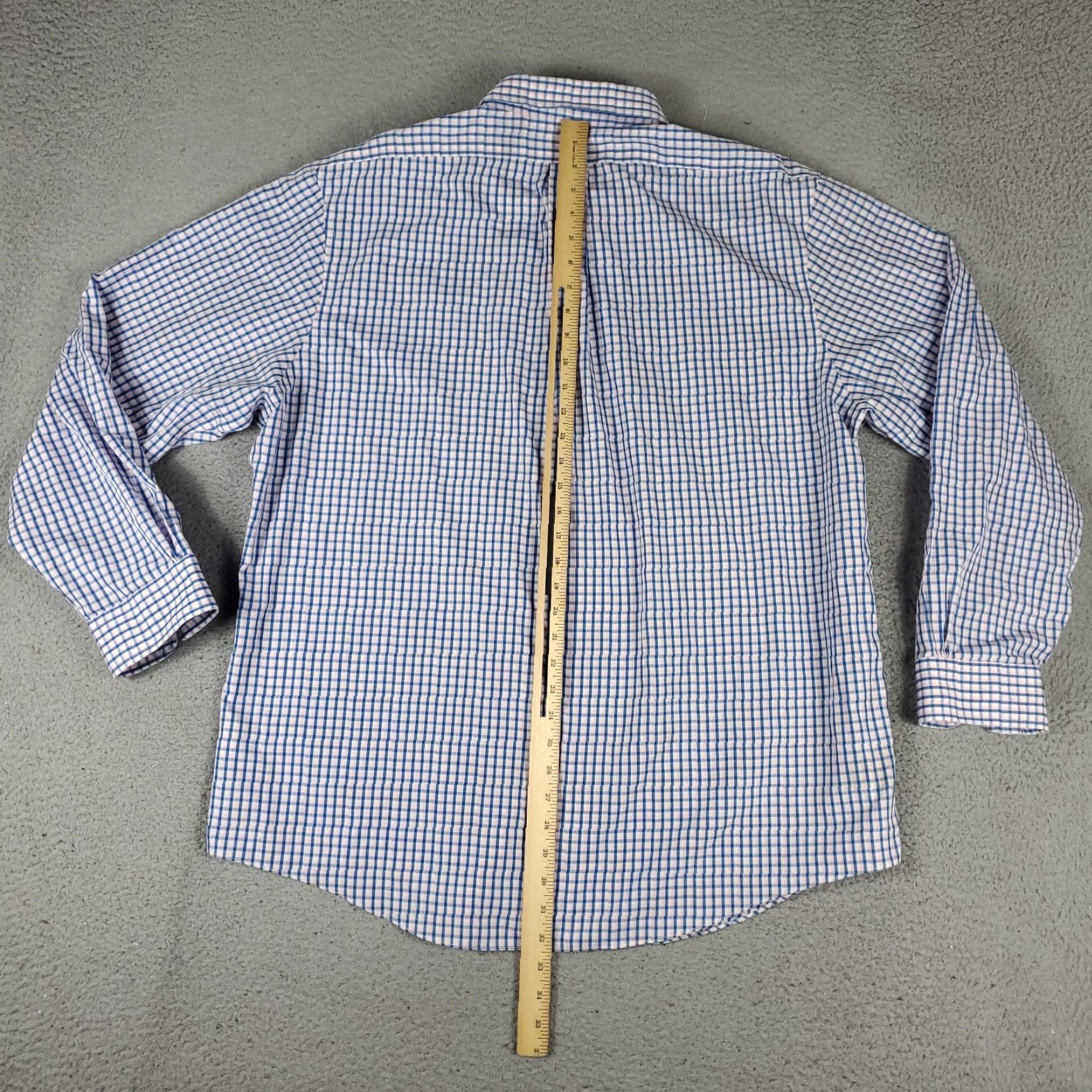 Brooks Brothers VINTAGE Brooks Brothers Shirt Men's 2XL Blue Pink Plaid Button-Up Long Sleeve Business Casual Formal Wedding Size US XXL / EU 58 / 5 - 4 Thumbnail