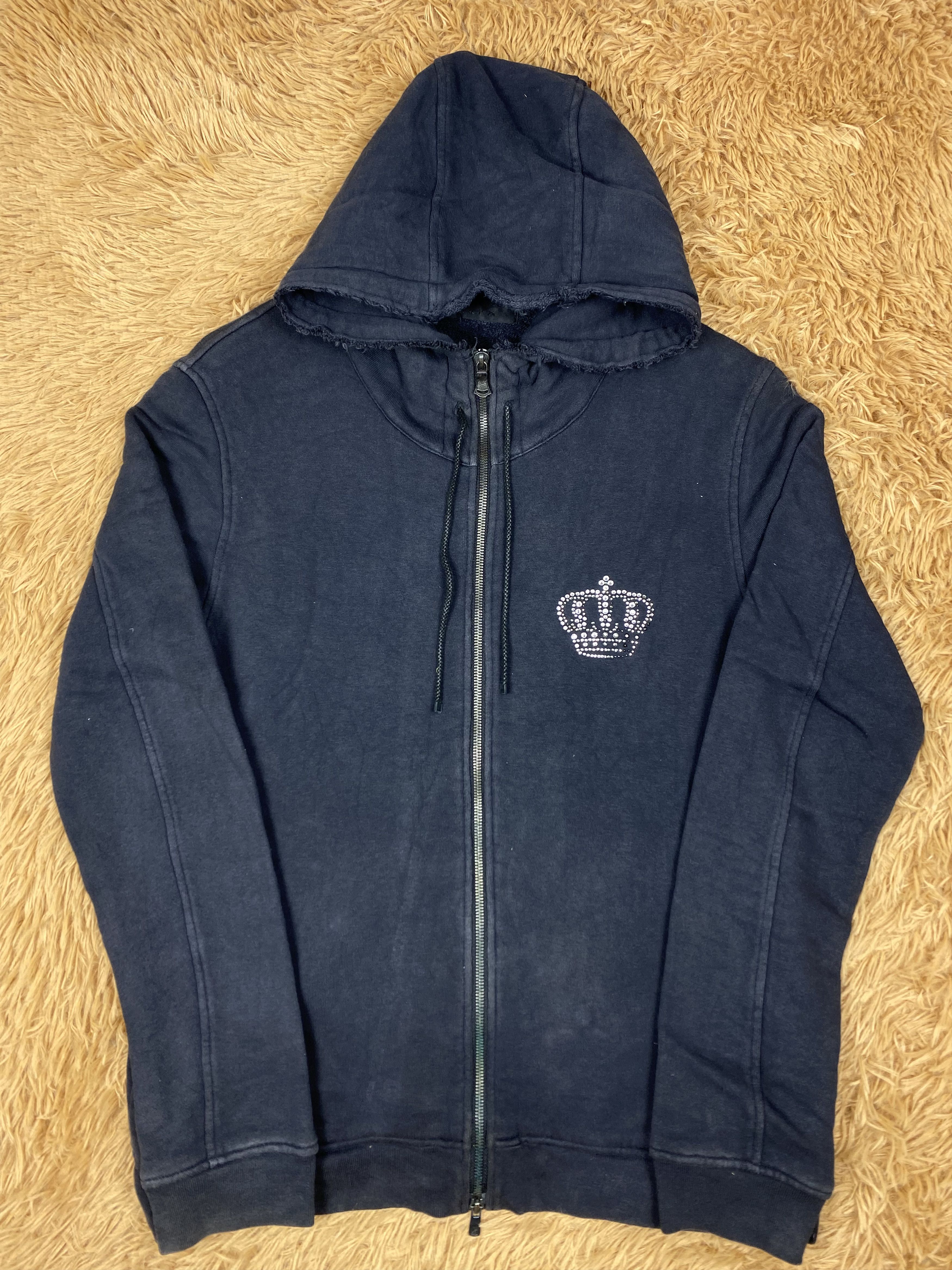 Japanese Brand Vintage Love Peace Zip Up Hoodies DJ0879 Size US L / EU 52-54 / 3 - 4 Thumbnail