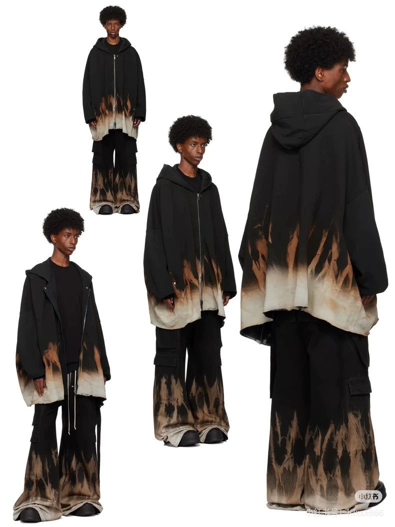 Rick Owens Rick Owens size xs 24FW Flame Wash Black Denim Cargo Bela Size US 28 / EU 44 - 9 Thumbnail