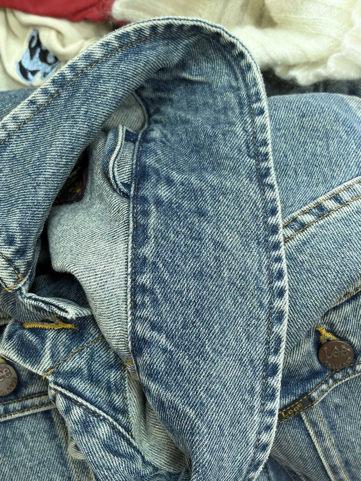Lee Lee Denim Jacket XL Blue Graphic Print Think What You Will Size US XL / EU 56 / 4 - 16 Thumbnail
