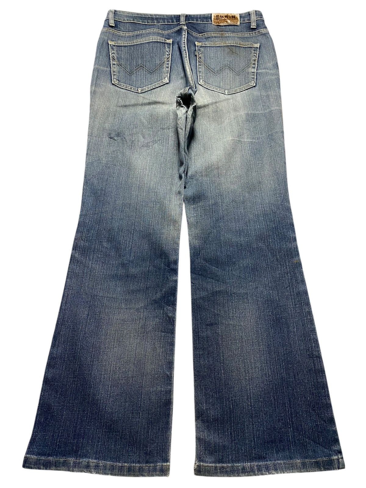 Edwin Vintage Edwin 4002 Distressed Patched Trash Bootcut Jeans Size US 31 - 2 Thumbnail