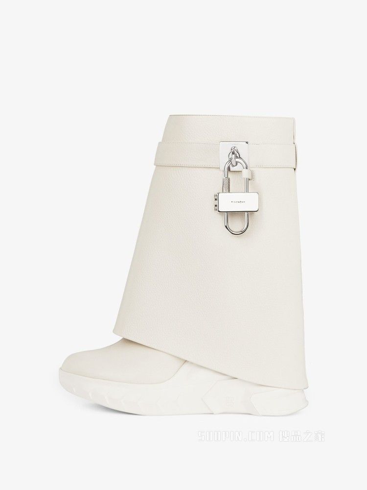 Givenchy o1srvl11e0525 Shark Lock Ankle Boots Biker 85mm in Beige Size US 10 / IT 40 - 3 Thumbnail