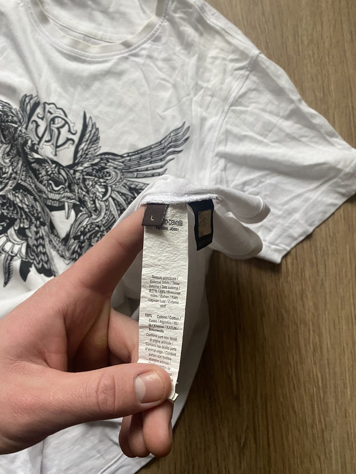 Just Cavalli Vintage Crazy Y2k Roberto Cavalli tiger Fullprint T-shirt Size US L / EU 52-54 / 3 - 7 Thumbnail