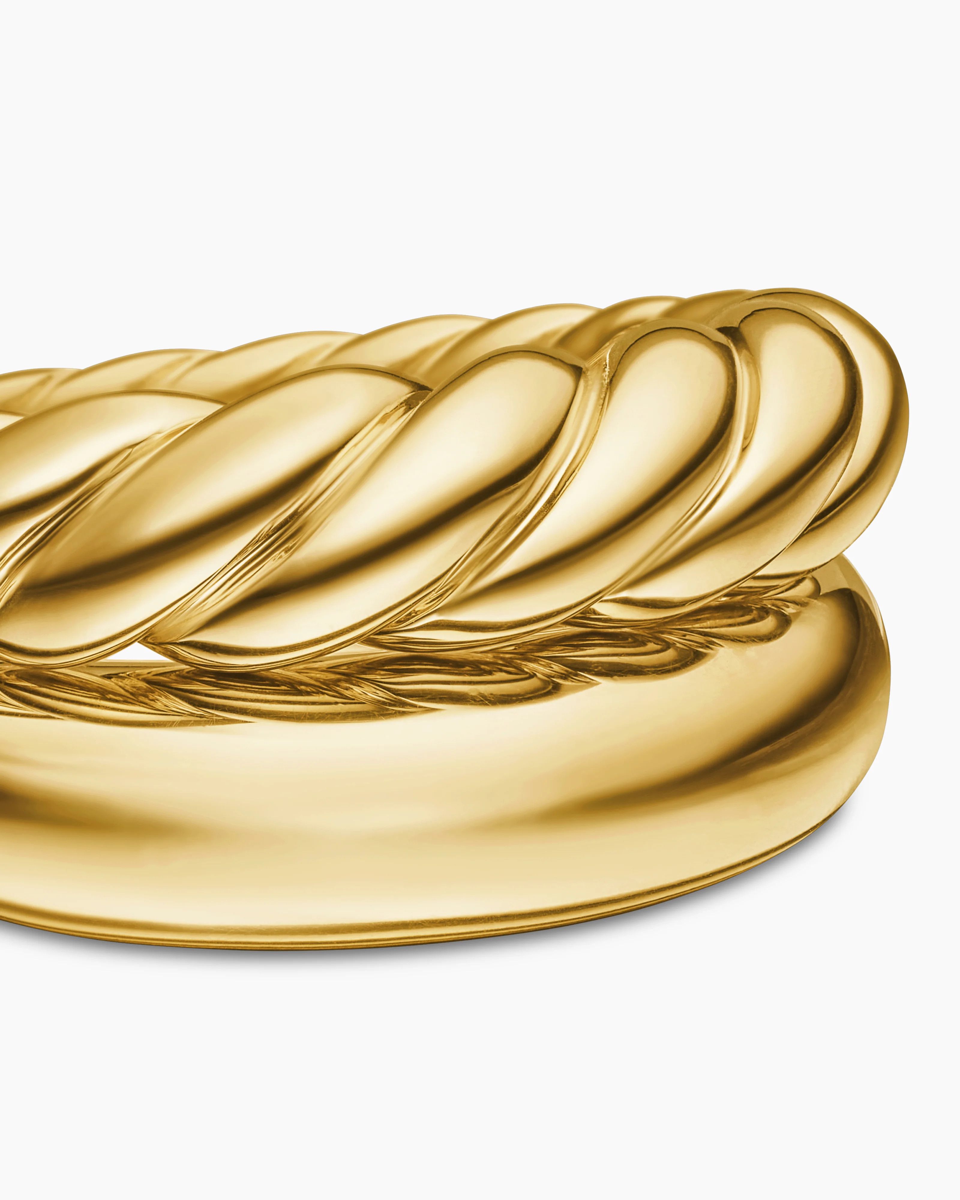 David Yurman oc11z0625 Size: 8 / Pure Form® Stack Rings in Gold Size ONE SIZE - 5 Thumbnail