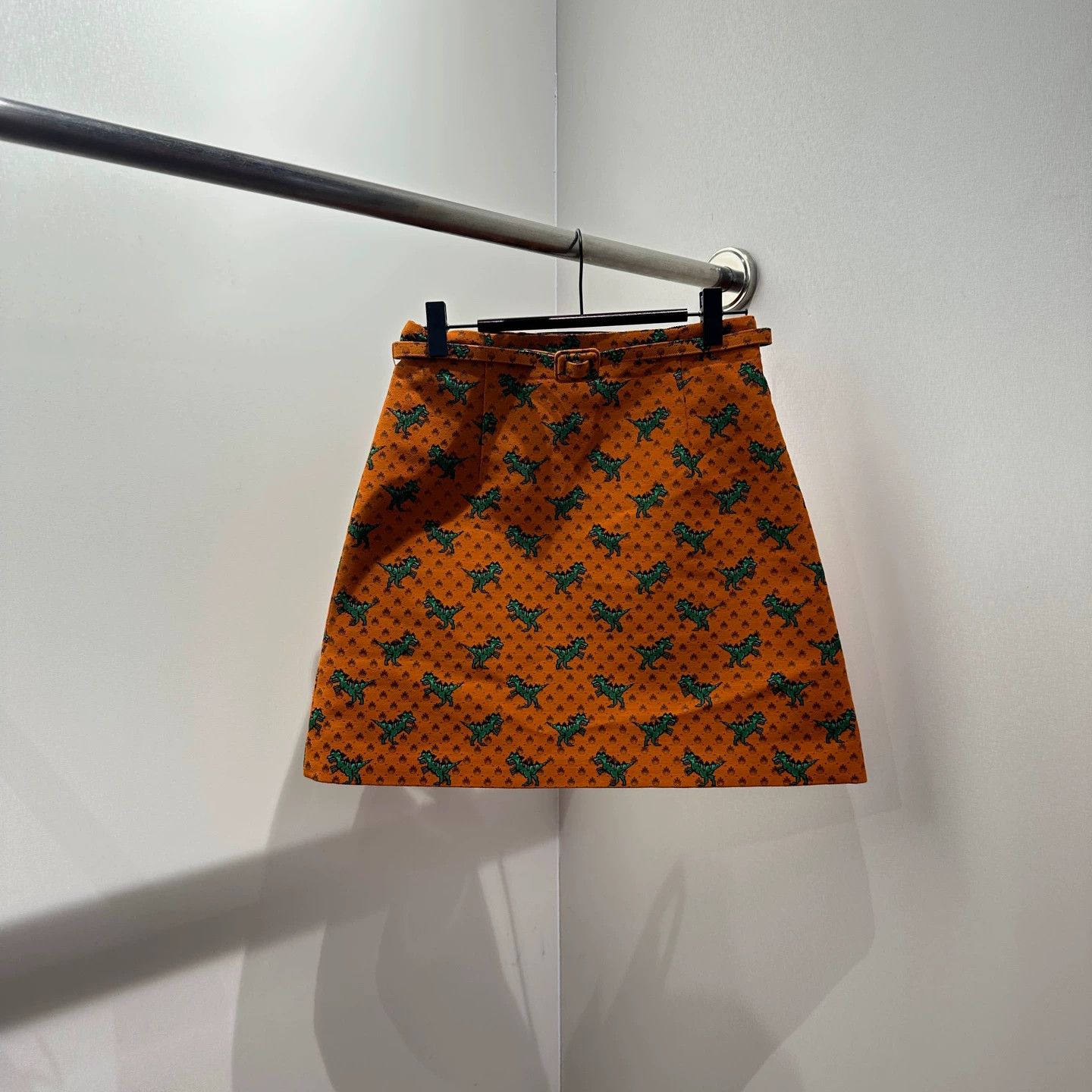 Christian Dior Monsieur Dior Dino All-Over Print Tie-Waist Skirt Size 25" / US 0 / IT 36 - 1 Thumbnail
