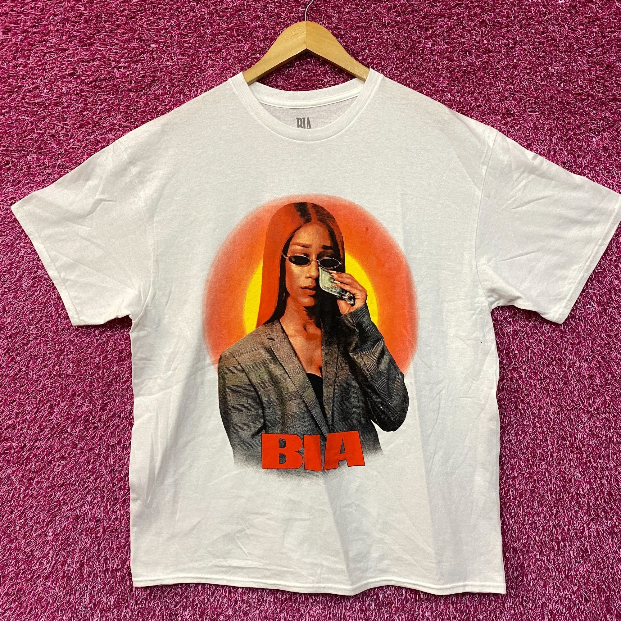 Rap Tees Bia Money Tears Graphic Design Hip-Hop T-Shirt Large Size US L / EU 52-54 / 3 - 1 Thumbnail