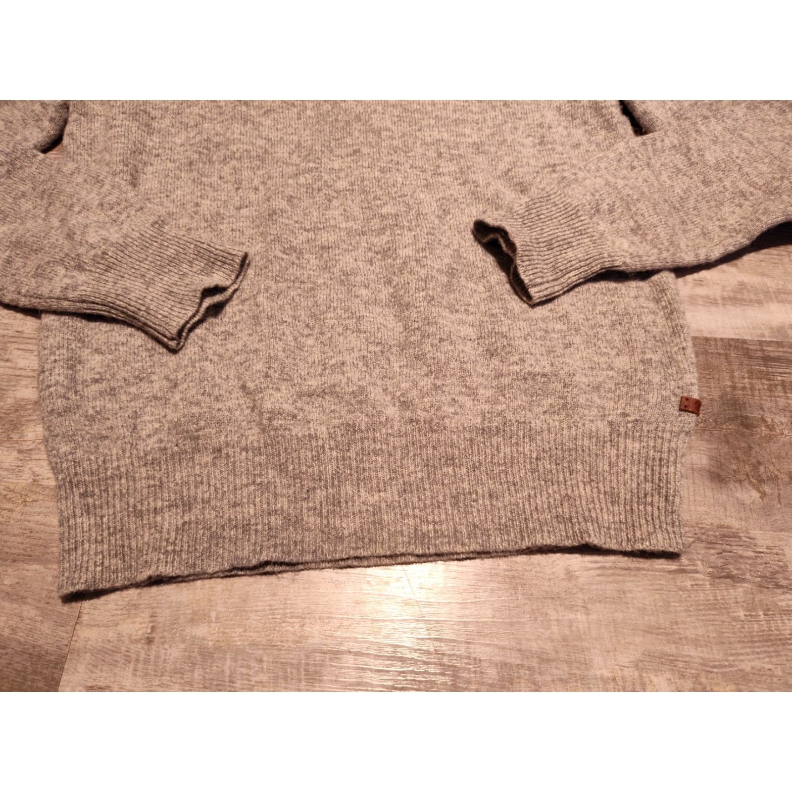 Faconnable Faconnable Sweater Mens L Gray Lambs Wool Blend Button Shawl Neck Pullover Size US L / EU 52-54 / 3 - 3 Thumbnail