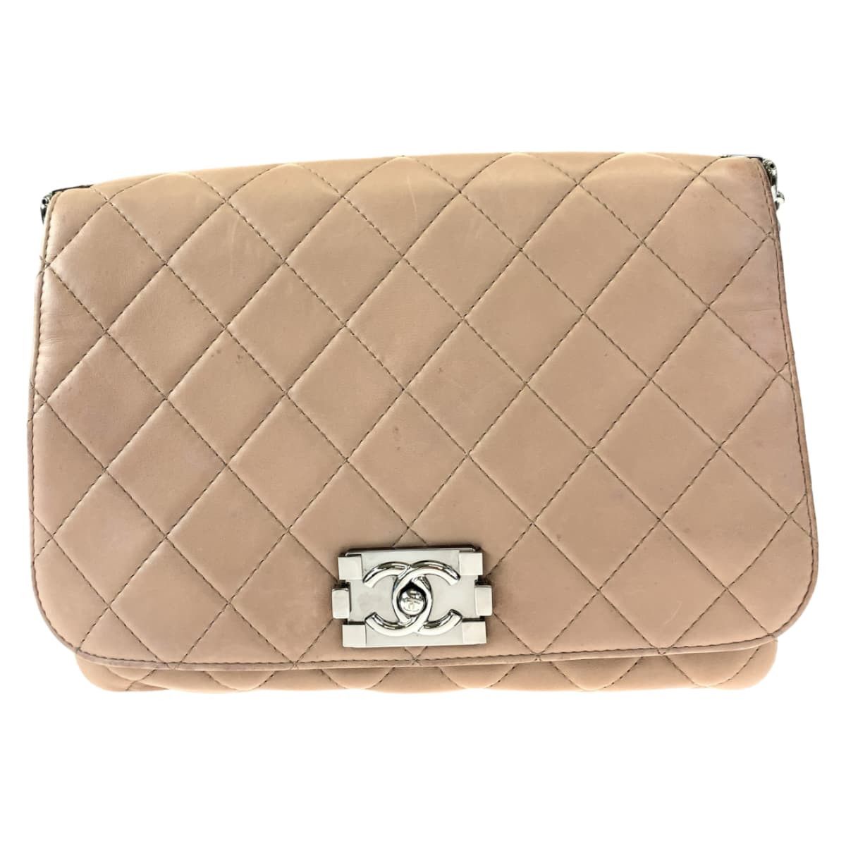 Chanel Chanel Chanel Boy Matelasse Lambskin Shoulder Bag 405212 Leather Crossbody Bag 405212 in Very Good Condition Size ONE SIZE - 1 Thumbnail