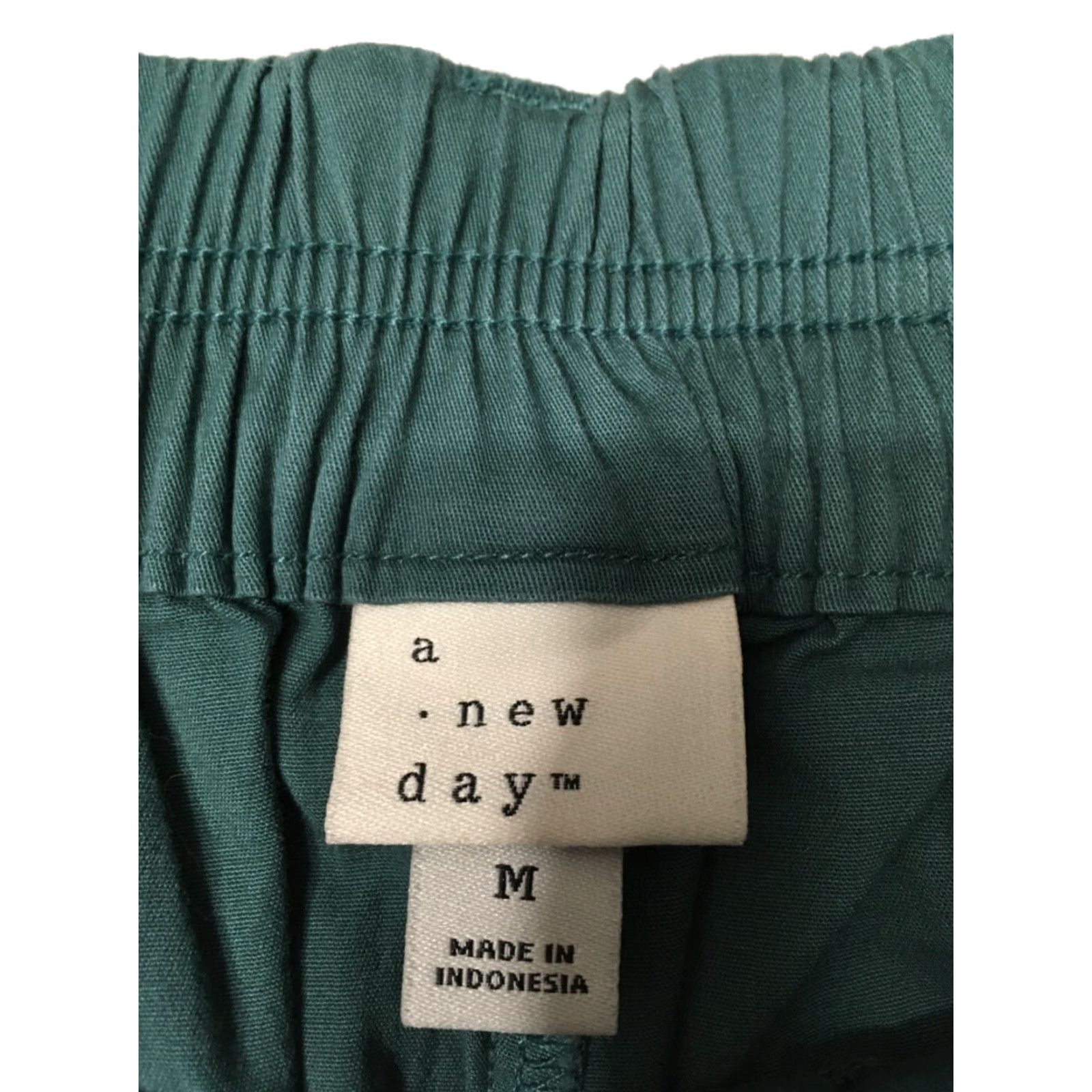 Vintage A New Day Pleated Straight Leg Women's M Green Pants Size 32" / US 10 / IT 46 - 6 Thumbnail