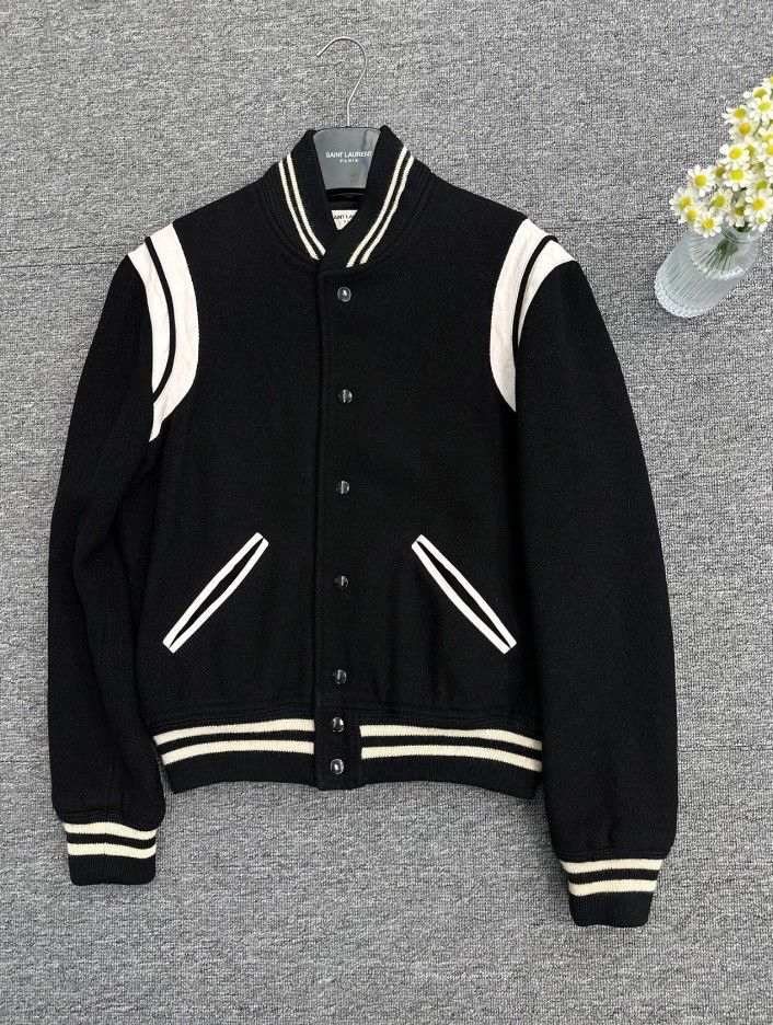 Yves Saint Laurent Saint Laurent slp Saint YSL black and white baseball uniform Size US S / EU 44-46 / 1 - 1 Thumbnail