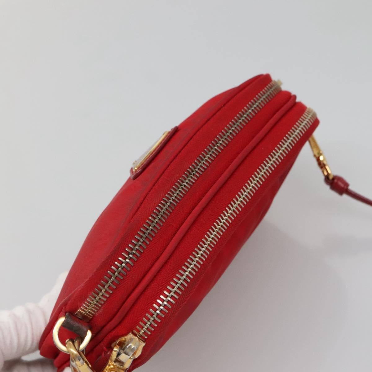 Prada PRADA Shoulder Bag Nylon Red Gold Size ONE SIZE - 6 Thumbnail