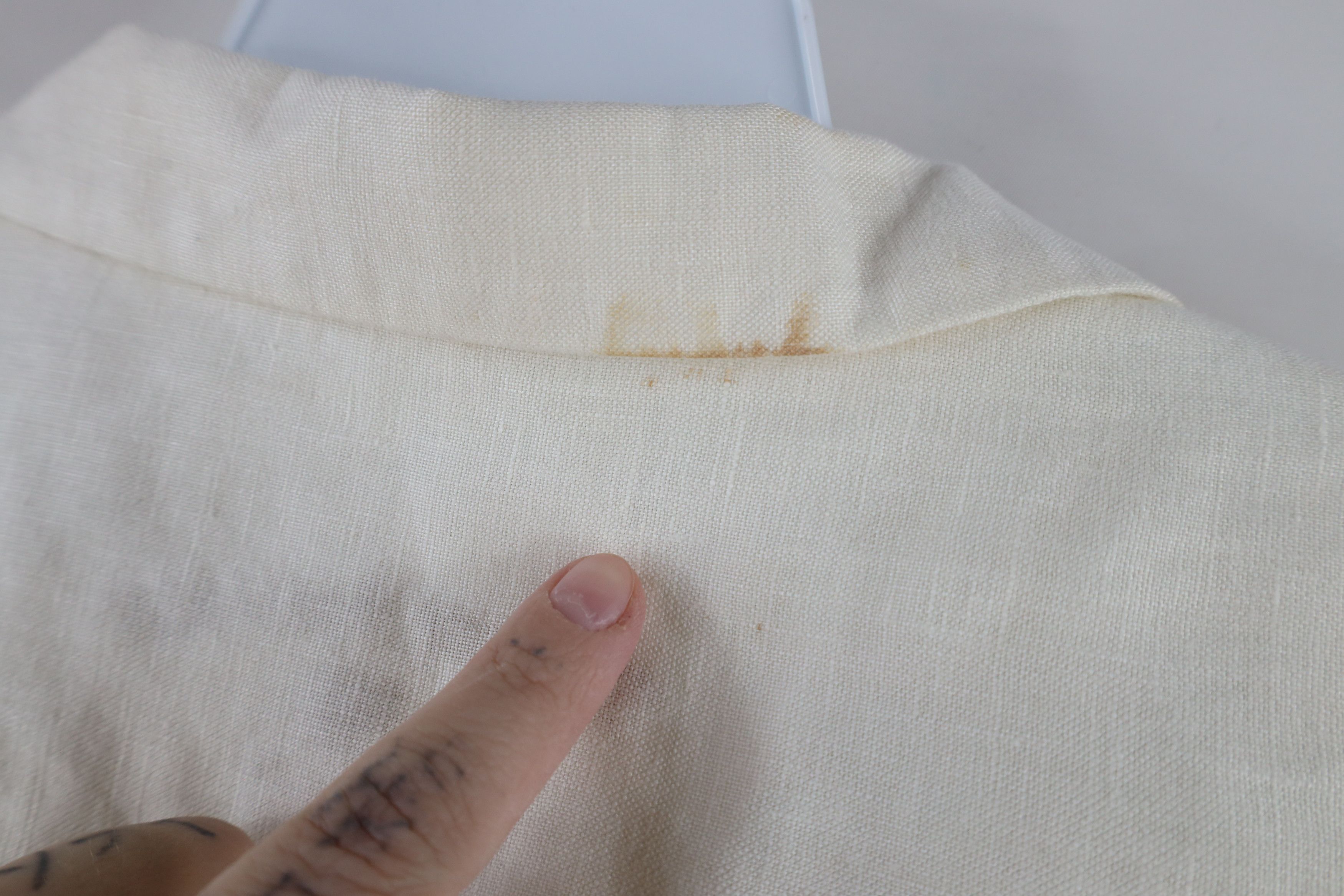 Tommy Bahama × Vintage Tommy Bahama Tree Golf Linen Short Sleeve Button Shirt Cream Size US XXL / EU 58 / 5 - 10 Thumbnail