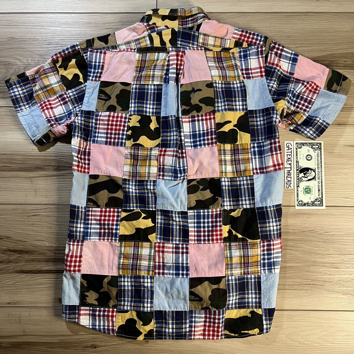 Bape BAPE Camo Patchwork Short Sleeve Button Down Shirt Size US M / EU 48-50 / 2 - 17 Thumbnail