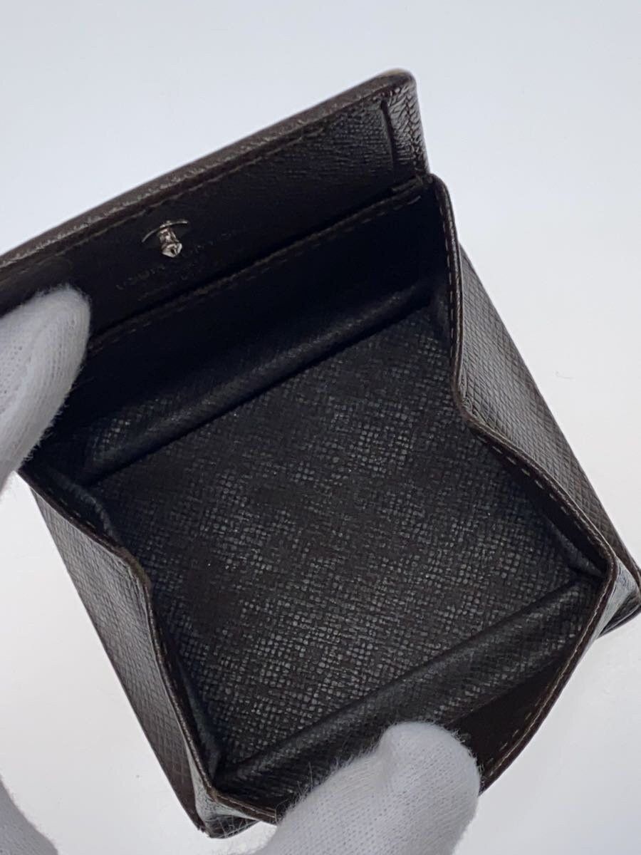 Louis Vuitton Louis Vuitton Taiga Porte Monet Boite Leather Brown Size ONE SIZE - 4 Thumbnail