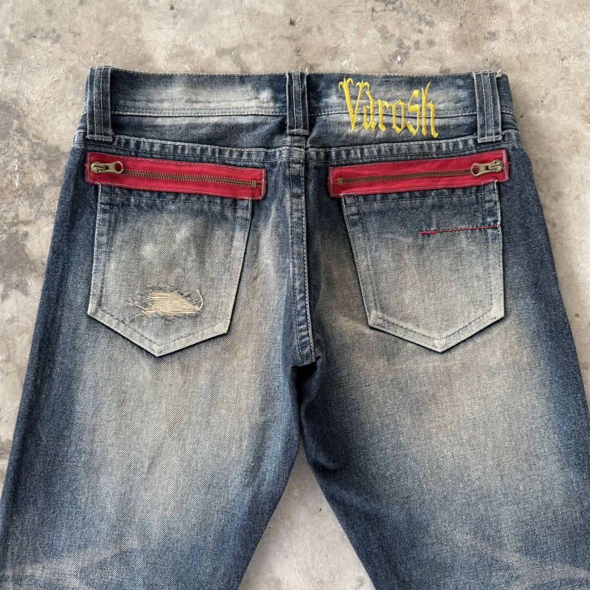 Japanese Brand W32 Vintage Varosh Selvedge Flare Boot cut Rusty Denim Jean Size US 32 / EU 48 - 11 Thumbnail