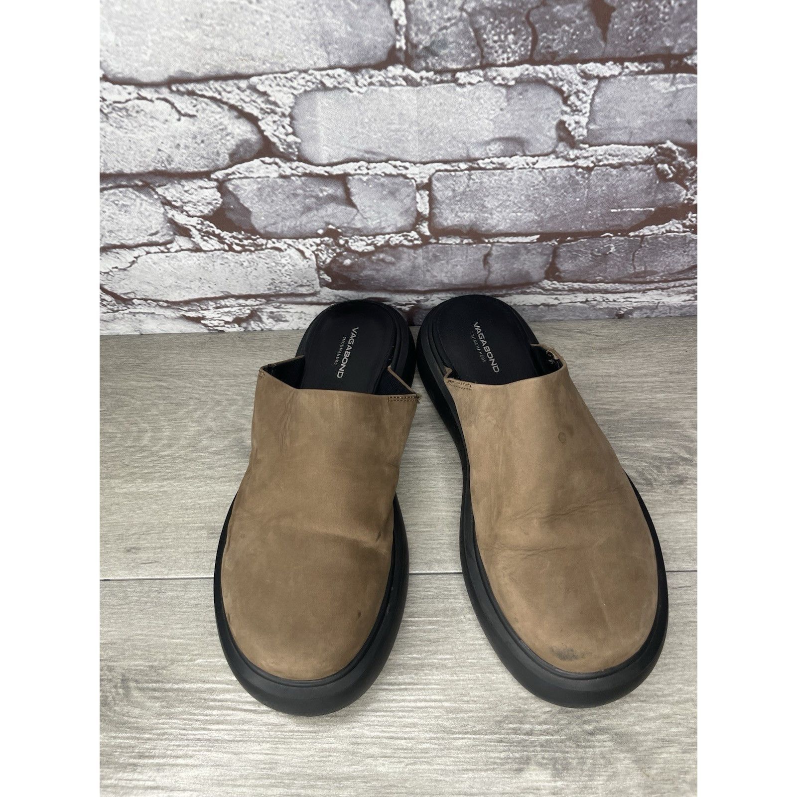 Vagabond Vagabond Blenda Brown Nubuck Leather Slide Platform Sandals Size US 7.5 / IT 37.5 - 4 Thumbnail